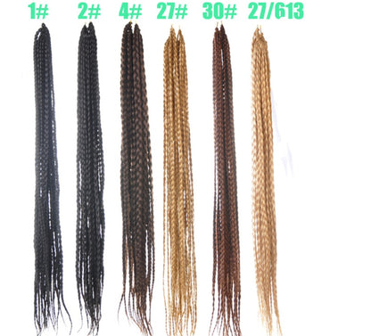 African foreign trade chemical fiber big braid three fine braided wig