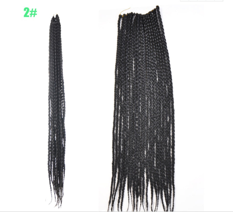 African foreign trade chemical fiber big braid three fine braided wig