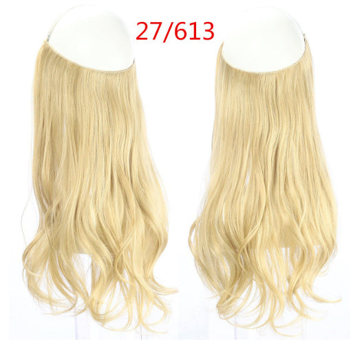 Women's Fishing Line Long Curly Large Wave Hair Extensions