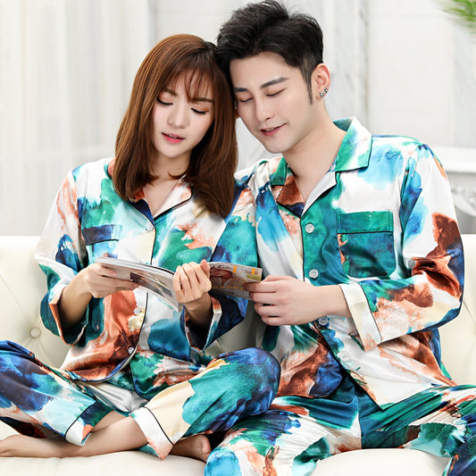 Men's And Women's Spring And Autumn Plus Size Pajamas