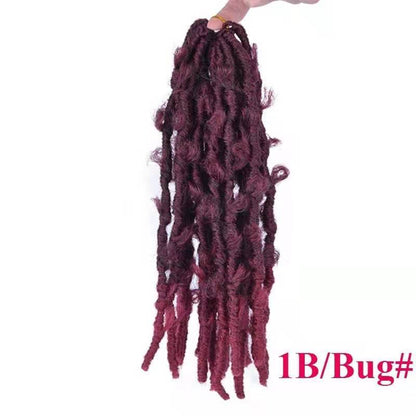 New Product Butterfly Curvy Crochet Dirty Braid African Hair Extension