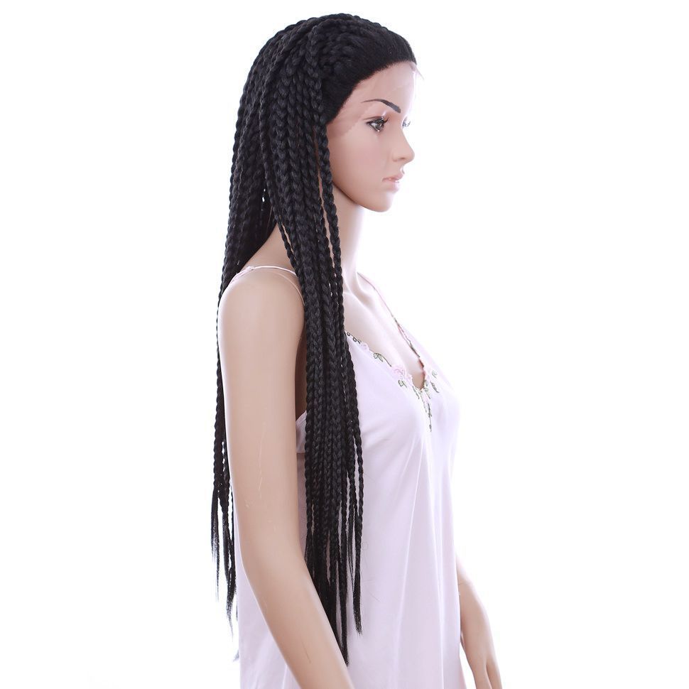 Front lace three-strand wig