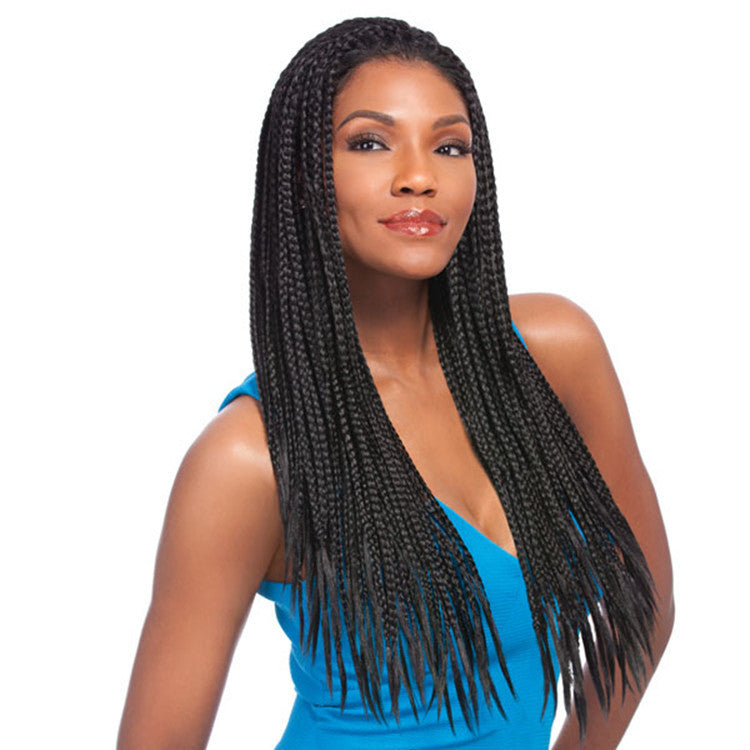 Front lace three-strand wig