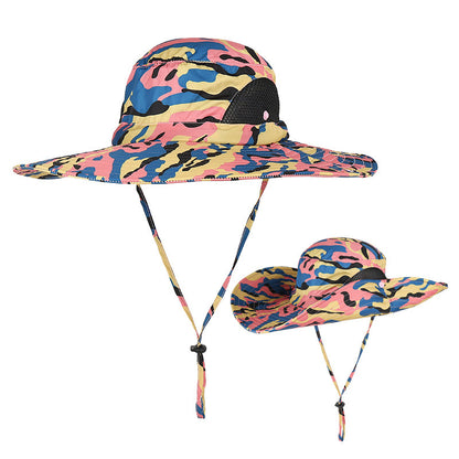 Anti ultraviolet sun hat with big eaves