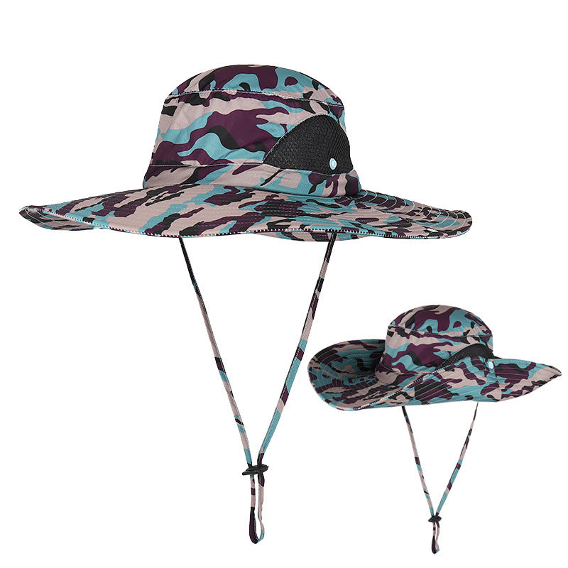 Anti ultraviolet sun hat with big eaves