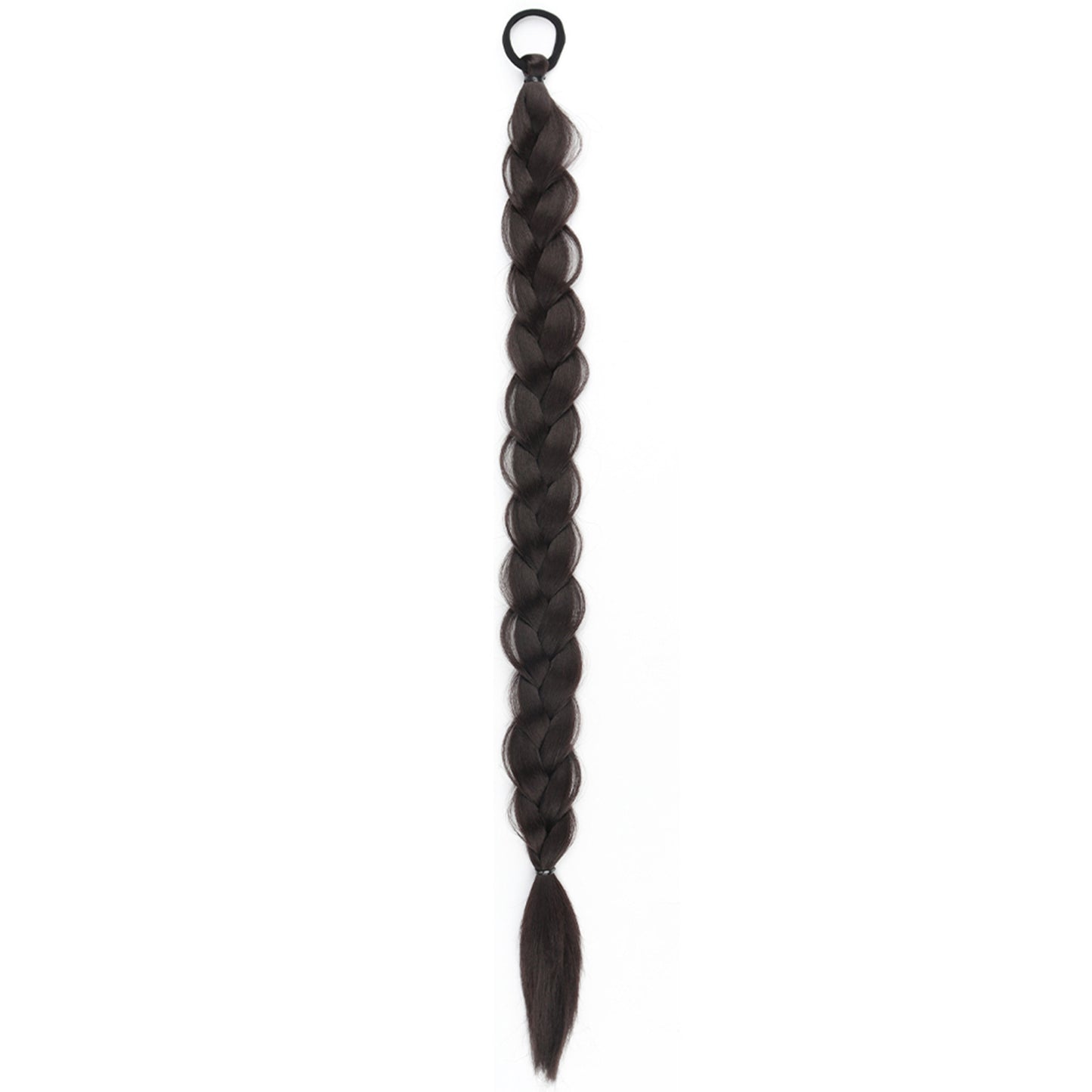 24-inch Women's Braid Hair Ring Horse Tail Strip Rubber Band Horse Tail