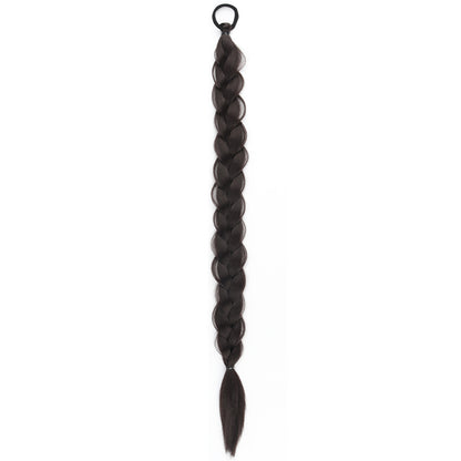 24-inch Women's Braid Hair Ring Horse Tail Strip Rubber Band Horse Tail