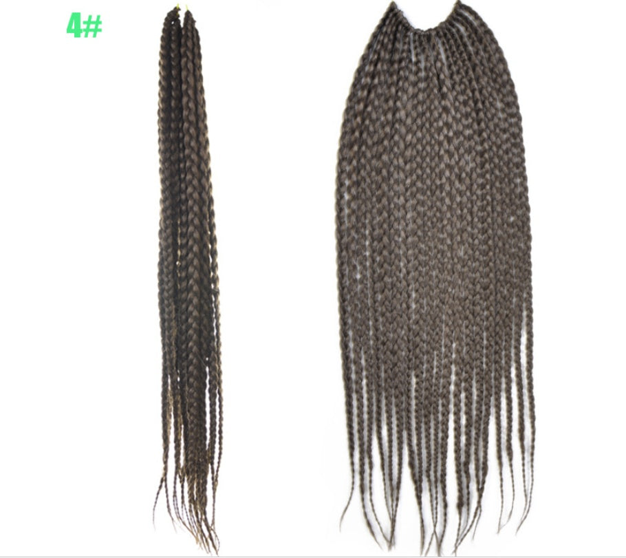 African foreign trade chemical fiber big braid three fine braided wig