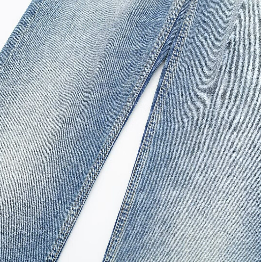 Women's Mid-waist Stitching Wide-leg Jeans