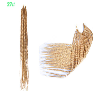 African foreign trade chemical fiber big braid three fine braided wig