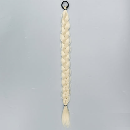 24-inch Women's Braid Hair Ring Horse Tail Strip Rubber Band Horse Tail