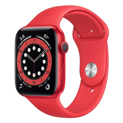 Apple Watch Series 6 GPS 40mm / 44mm Apple Watch S6 Aluminum Case with Sport Band iOS SmartWatch (Renewed)