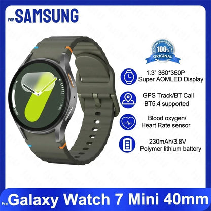 Original For Samsung Galaxy Watch 7 mini Smart Watch Men Women HD AMOLED Voice Call NFC GPS Tracker Sports Watches Custom Dial