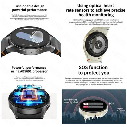 Original For Samsung Galaxy Watch 7 mini Smart Watch Men Women HD AMOLED Voice Call NFC GPS Tracker Sports Watches Custom Dial