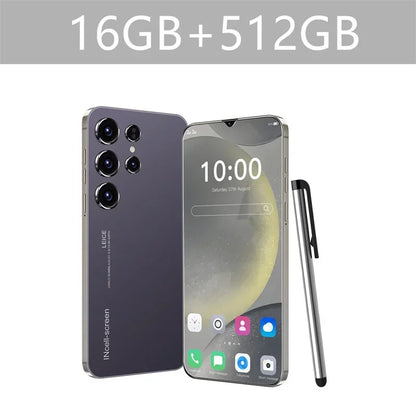 New High-end Original S24 Ultra Smartphone 7.0 HD 5G 16G+1T Android 14 Cell Phone Dual Sim Face Unlocked Mobile Phone Cellphones