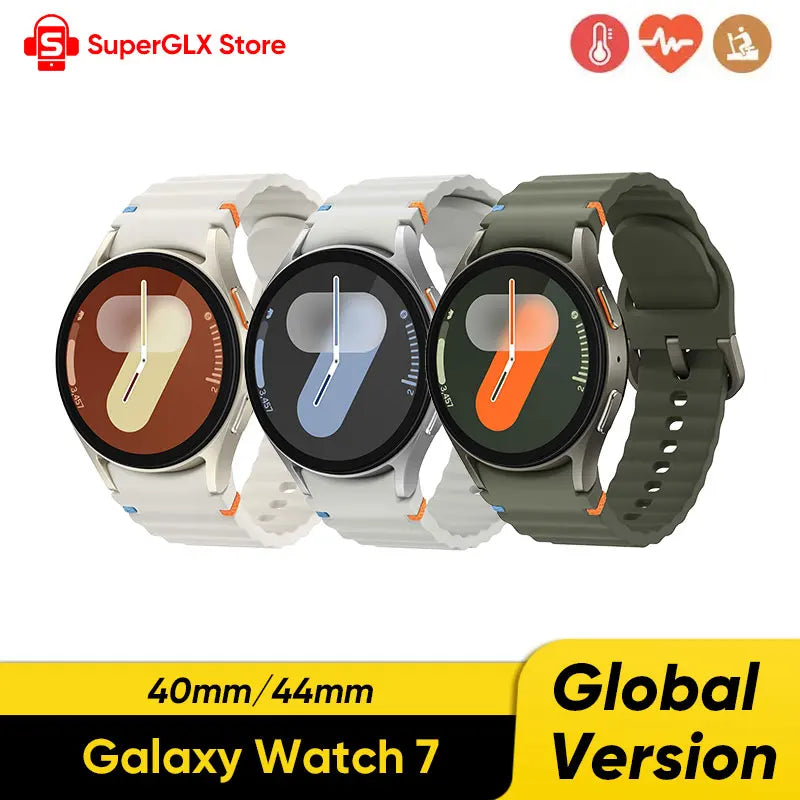 Samsung Galaxy Watch 7 40/44mm Bluetooth AI Smartwatch Super AMOLED Blood Pressure Measurement Fitness Watch For Galaxy Flip6