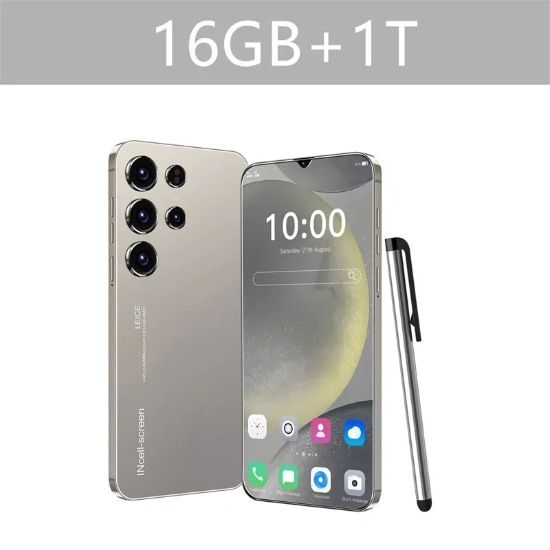 New High-end Original S24 Ultra Smartphone 7.0 HD 5G 16G+1T Android 14 Cell Phone Dual Sim Face Unlocked Mobile Phone Cellphones