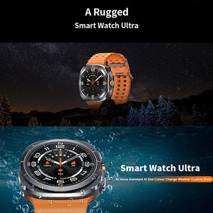 For Samsung Galaxy Watch 7 Ultra Men Smart Watch1.5inch Raise Hand Bright Screen Bluetooth Call GPS Sports Track SmartWatch 2024