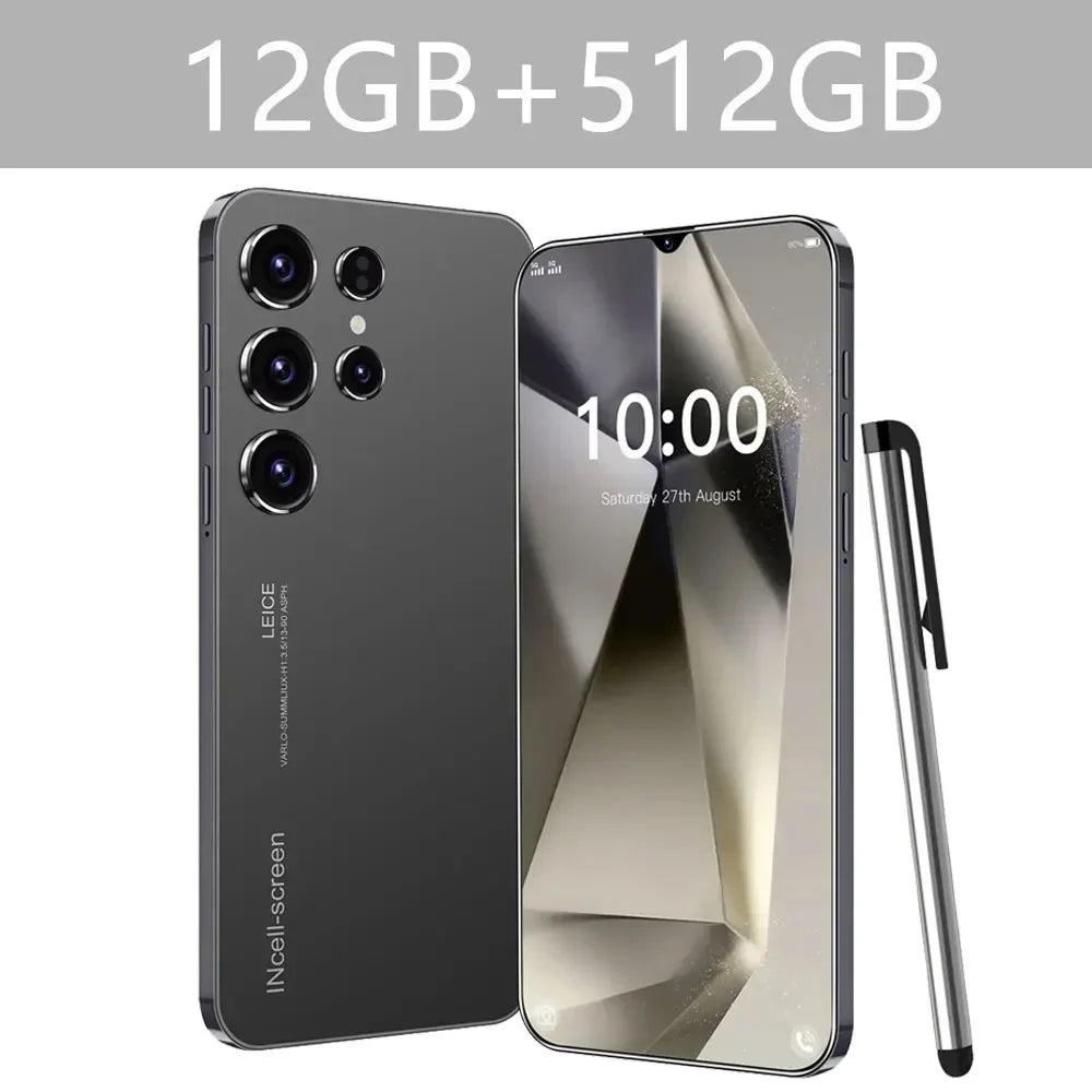 New High-end Original S24 Ultra Smartphone 7.0 HD 5G 16G+1T Android 14 Cell Phone Dual Sim Face Unlocked Mobile Phone Cellphones