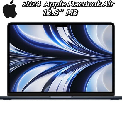 2024 Apple MacBook Air 13.6‘’ M3 16G+512G spatial audio Dual Thunderbolt 4 interface