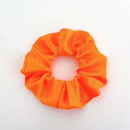 Solid Color Large Intestine Hair Ring Flower Hair Band Hair Accessories Rubber Band For Hair Ties